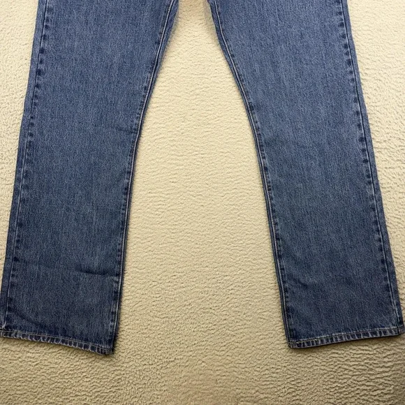 Levis 517 Jeans Mens 40x34 Blue Bootcut Denim Medium Wash Classic Fit **38x34** - Picture 4 of 16